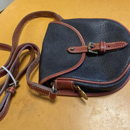 MULBERRY Shoulder Bag Purse Leather Black Brown Authentic