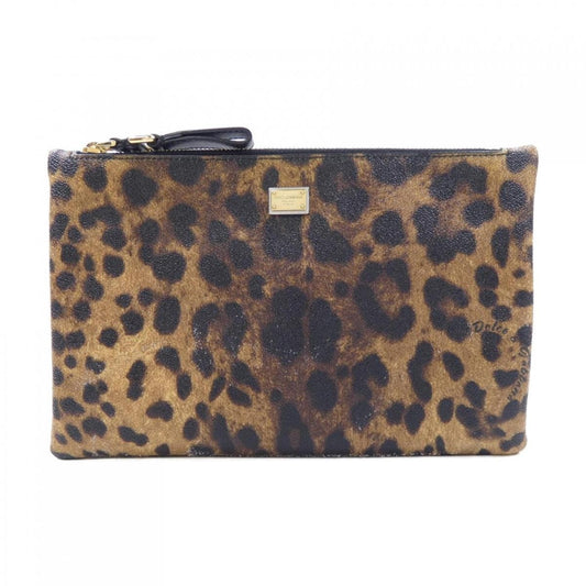 Dolce & Gabbana Bag Purse Leopard Black Brown Authentic