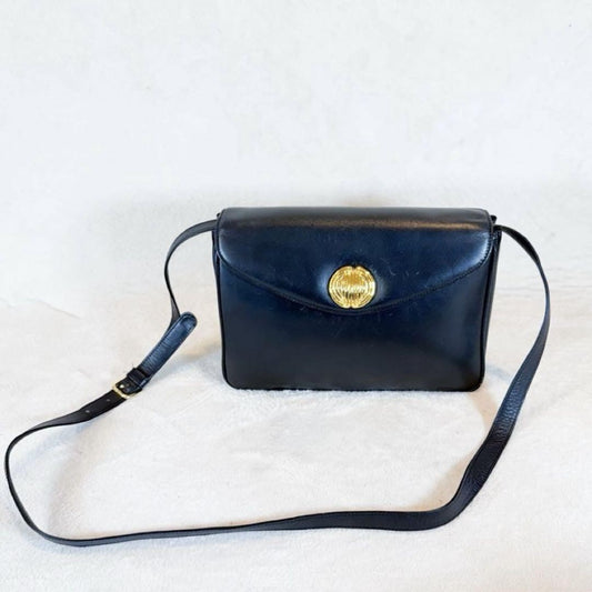 GIVENCHY Shoulder Bag Purse Leather Black Authentic