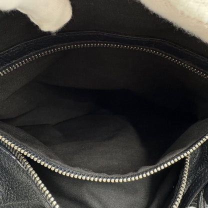 TOD'S Hand Bag Tote Purse Leather Navy Authentic