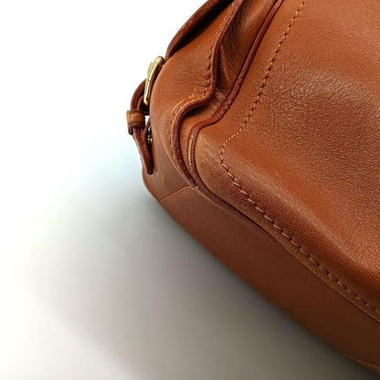 CELINE Hand Bag Tote Purse Boogie Leather Brown Authentic