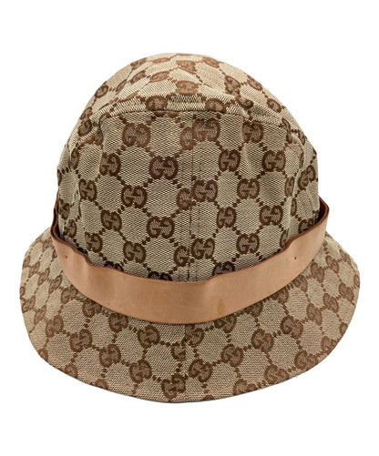Gucci Bucket Hat GG Canvas Brown Unisex Authentic