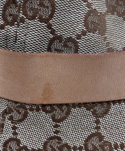 Gucci Bucket Hat GG Canvas Brown Unisex Authentic