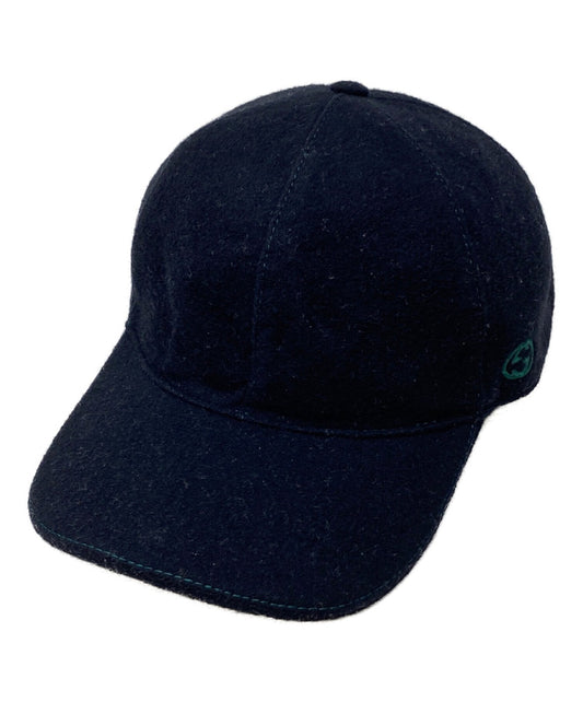 Gucci Hat Cap Baseball Cap GG Black Unisex Authentic
