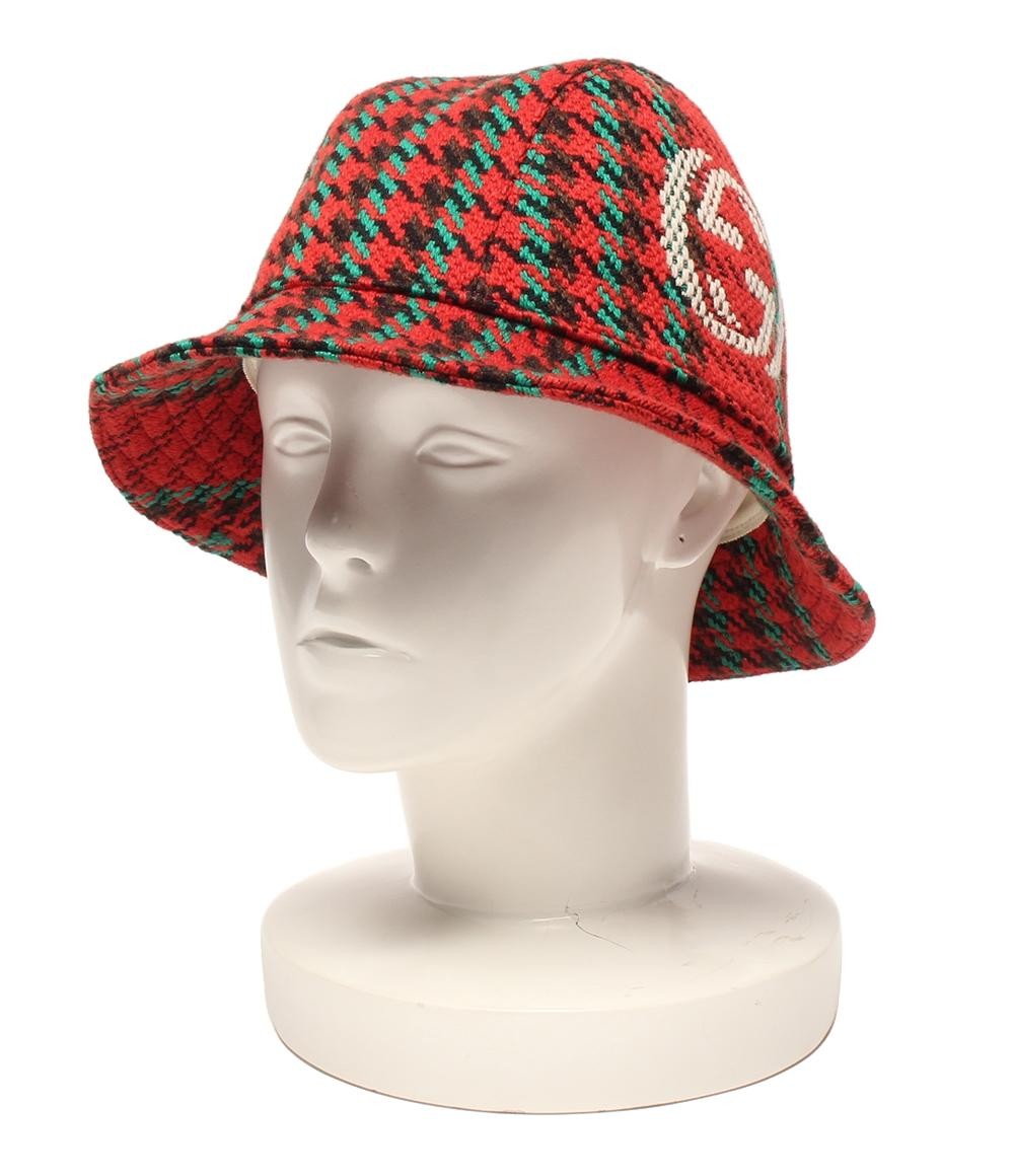 Gucci Bucket Hat GG Red Men's Size L Authentic