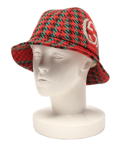 Gucci Bucket Hat GG Red Men's Size L Authentic