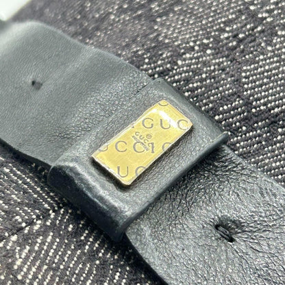 Gucci Bucket Hat GG Canvas Black Dark Gray Men's Size L Authentic