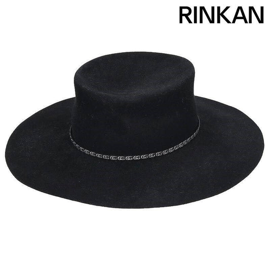 Gucci Ribbon Brim Hat GG Black Men's Authentic
