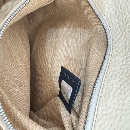 FENDI Hand Bag Tote Purse Selleria Leather White Authentic