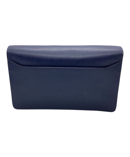 Montblanc Clutch Bag Second Bag Navy Authentic