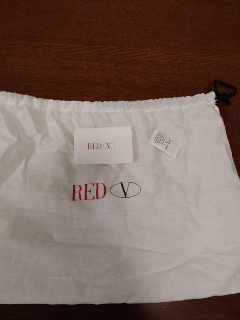 Red Valentino Clutch Bag Second Bag Leather Black Authentic