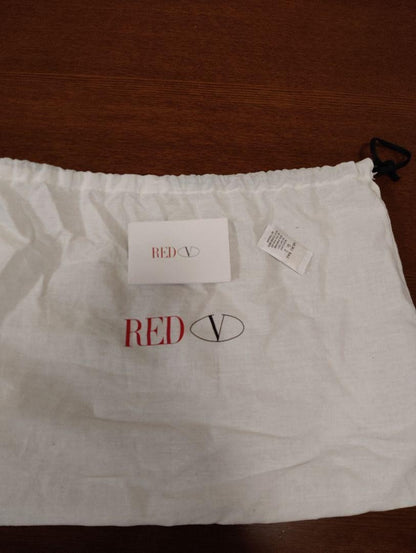 Red Valentino Clutch Bag Second Bag Leather Black Authentic