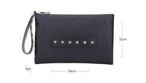 Red Valentino Clutch Bag Second Bag Leather Black Authentic