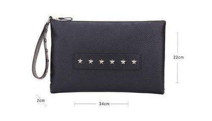 Red Valentino Clutch Bag Second Bag Leather Black Authentic