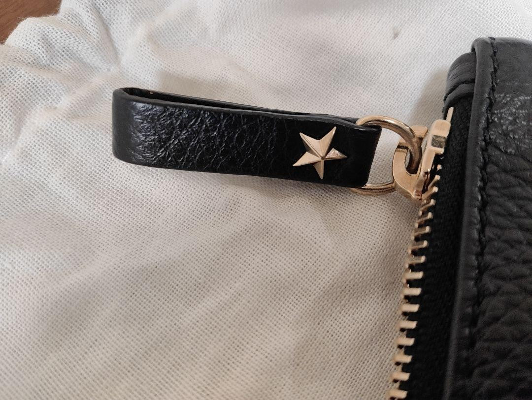 Red Valentino Clutch Bag Second Bag Leather Black Authentic