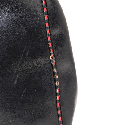 Valentino Shoulder Bag Purse Logo Leather Black Authentic