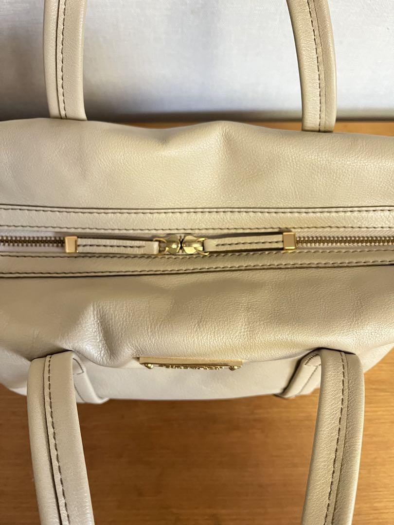 BURBERRY BLUE LABEL Hand Bag Tote Purse 2way Nova Check Leather Beige Authentic