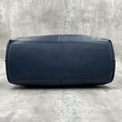 TOD'S Hand Bag Tote Purse 2way JOY Leather Navy Authentic