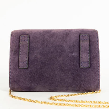 Salvatore Ferragamo Shoulder bag Gancini Purse Purple Used Women's Authentic