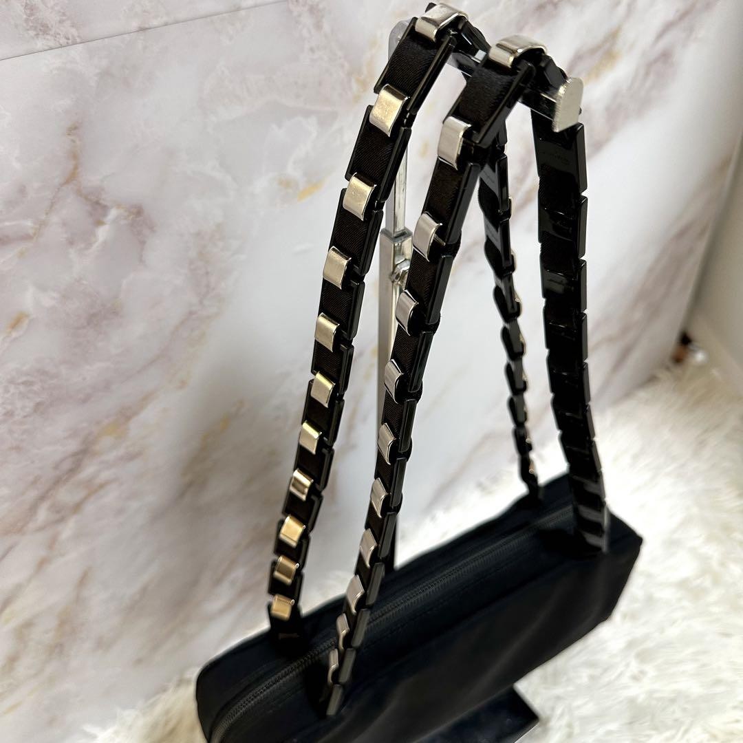 Salvatore Ferragamo VARA RIBBON Purse Shoulder bag Black Used Authentic Women's