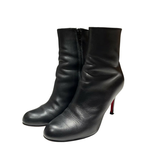 Christian Louboutin Short Boots Shoes EU 36.5 US 6.5 Black Authentic