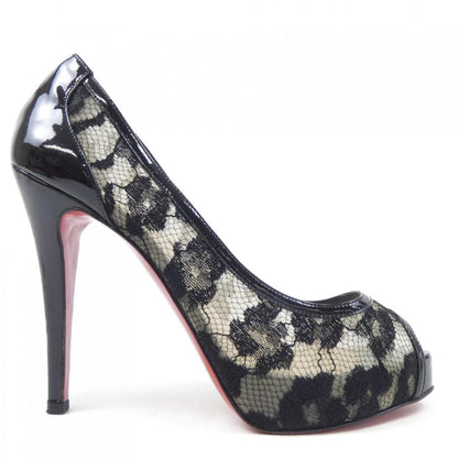 Christian Louboutin Shoes Pumps Heel EU 38 US 8 Black Authentic