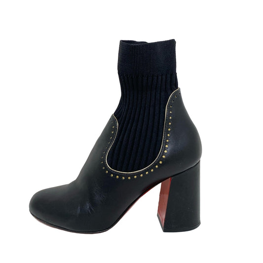 Christian Louboutin Short Boots Shoes EU 36 US 6 Black Authentic