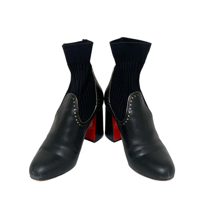 Christian Louboutin Short Boots Shoes EU 36 US 6 Black Authentic
