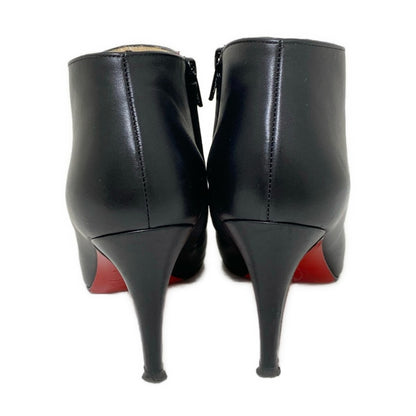 Christian Louboutin Boots Bootie Shoes EU 36 US 6 Leather Black Authentic