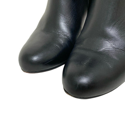 Christian Louboutin Boots Bootie Shoes EU 36 US 6 Leather Black Authentic
