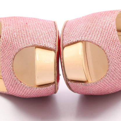 Christian Louboutin Shoes Pumps Heel EU 36 US 6 Leather Pink Authentic