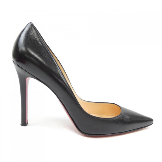Christian Louboutin Shoes Pumps Heel EU 37.5 US 7.5 Black Authentic