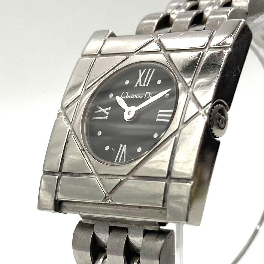 Christian Dior D82-100 Quartz Watch Wristwatch Logo Silver Women's Authentic