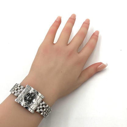 Christian Dior D82-100 Quartz Watch Wristwatch Logo Silver Women's Authentic