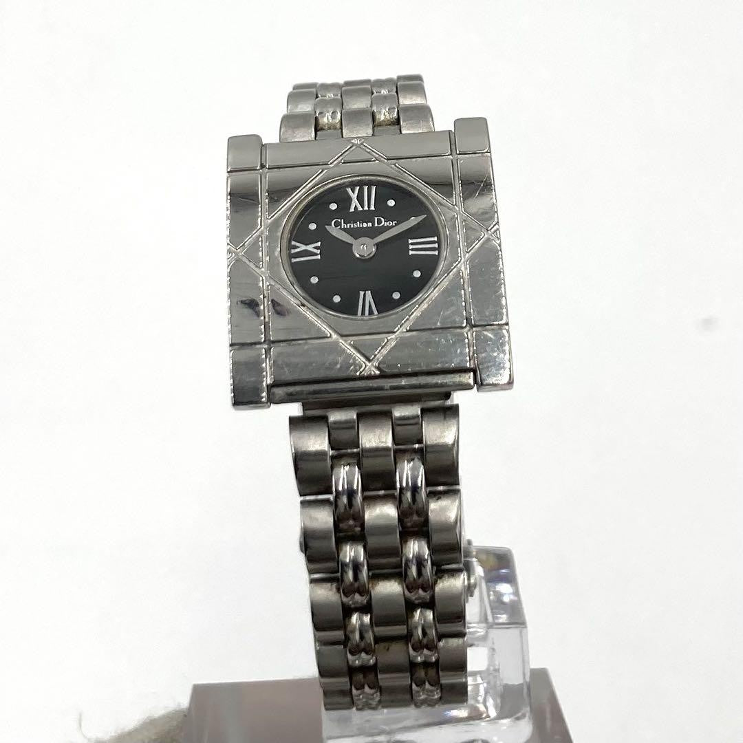 Christian Dior D82-100 Quartz Watch Wristwatch Logo Silver Women's Authentic