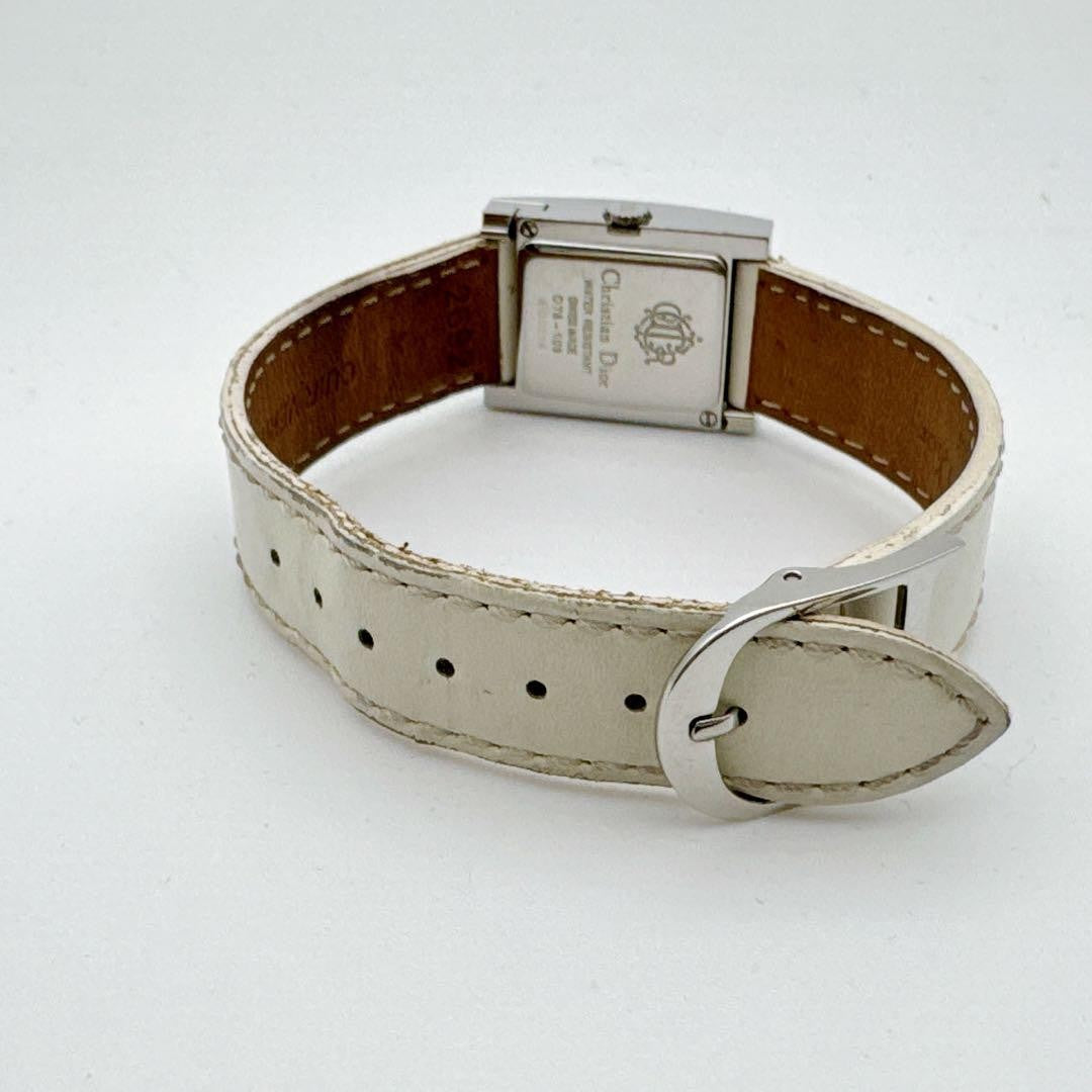 Christian Dior D78-109 Quartz Watch Wristwatch Logo Silver Women's Authentic