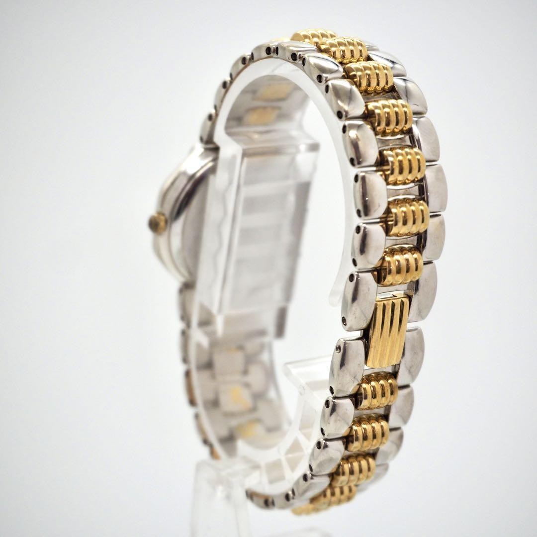 Christian Dior Quartz Watch Wristwatch Logo Gold Silver Women's Authentic
