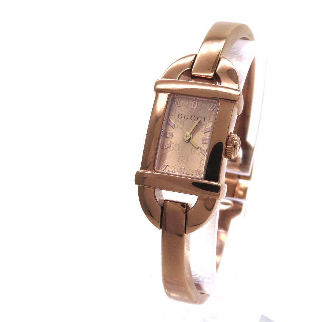 GUCCI 6800L Quartz Watch Wristwatch Pink Gold Women's Authentic