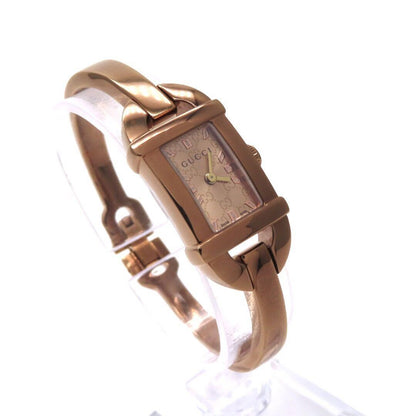 GUCCI 6800L Quartz Watch Wristwatch Pink Gold Women's Authentic