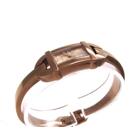 GUCCI 6800L Quartz Watch Wristwatch Pink Gold Women's Authentic