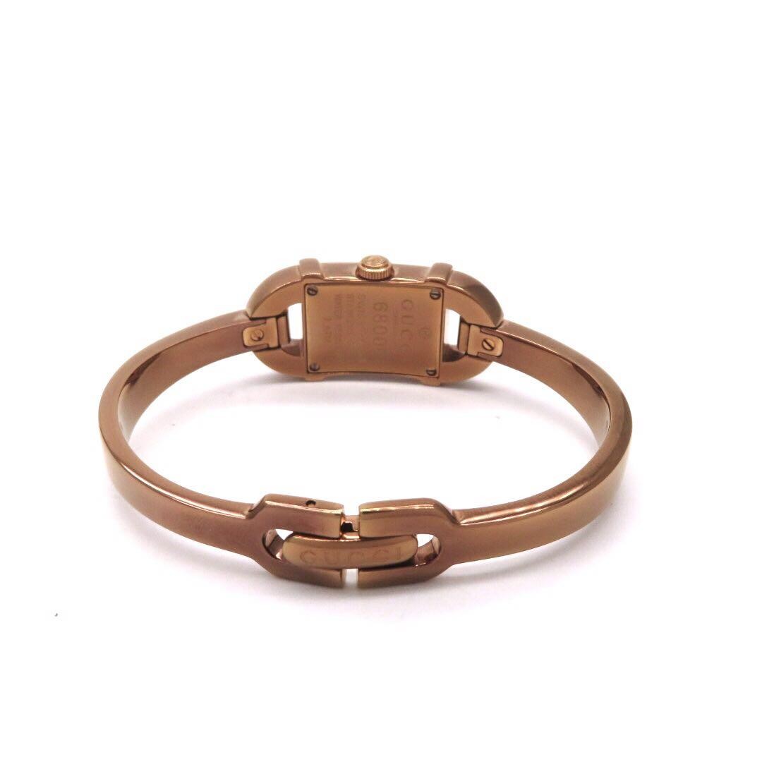 GUCCI 6800L Quartz Watch Wristwatch Pink Gold Women's Authentic