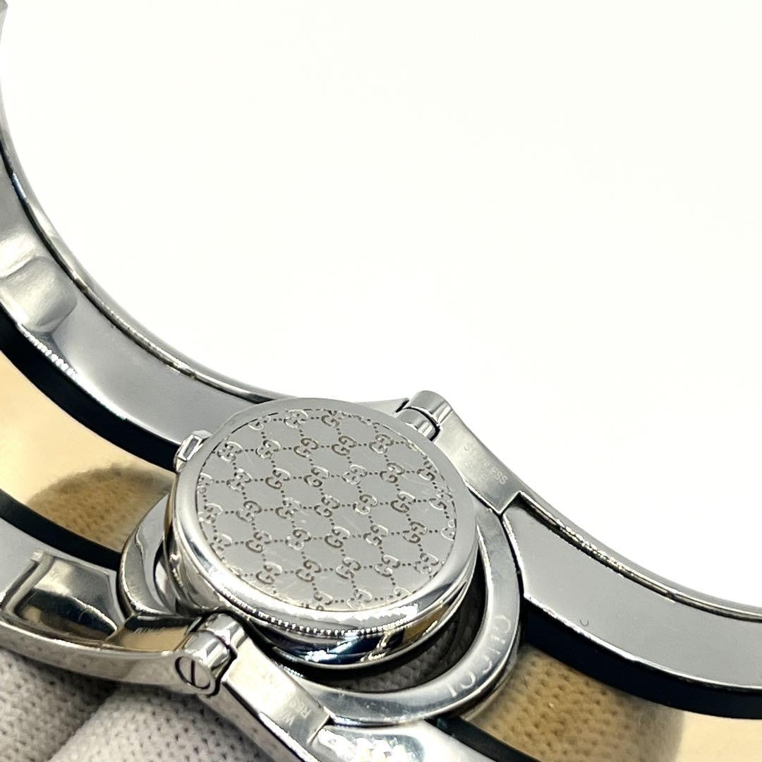 GUCCI Quartz Watch Wristwatch Black Silver Women's Authentic