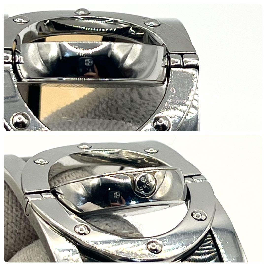 GUCCI Quartz Watch Wristwatch Black Silver Women's Authentic