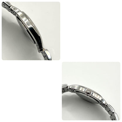 GUCCI 5500L Quartz Watch Wristwatch Black Silver Women's Authentic