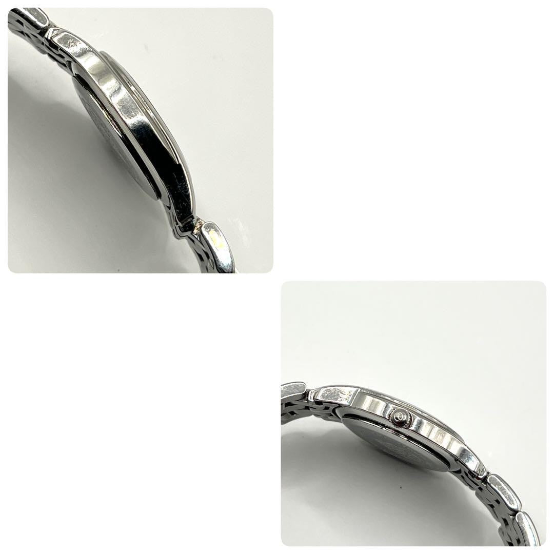 GUCCI 5500L Quartz Watch Wristwatch Black Silver Women's Authentic