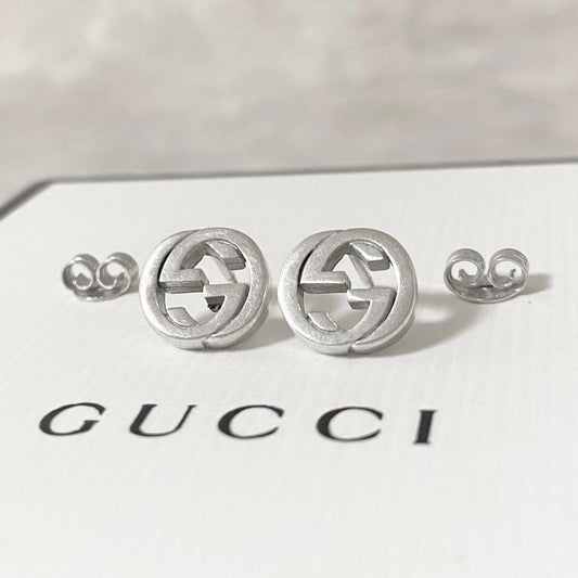 GUCCI Earrings GG Silver 925 Women Accessory Authentic