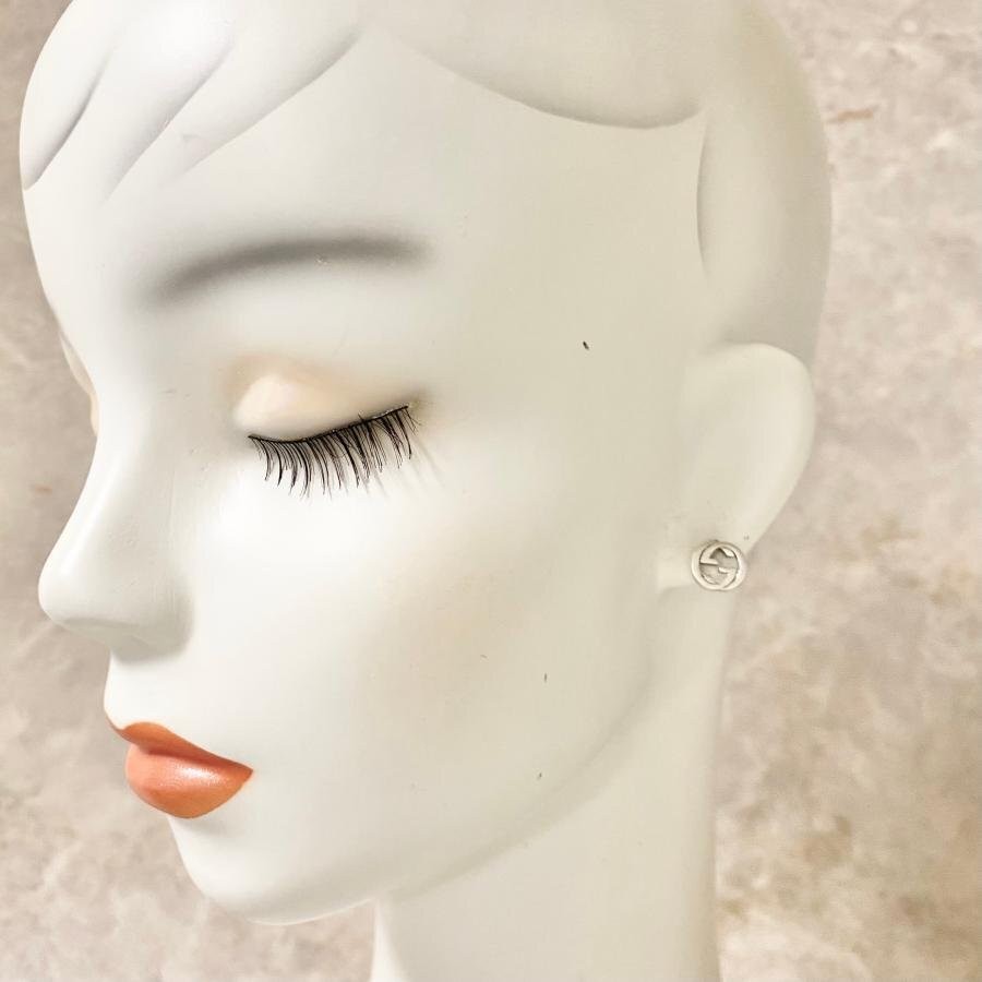 GUCCI Earrings GG Silver 925 Women Accessory Authentic