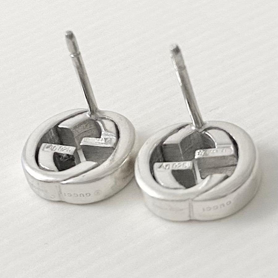 GUCCI Earrings GG Silver 925 Women Accessory Authentic