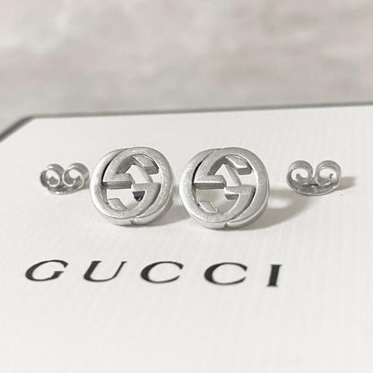 GUCCI Earrings GG Silver 925 Women Accessory Authentic