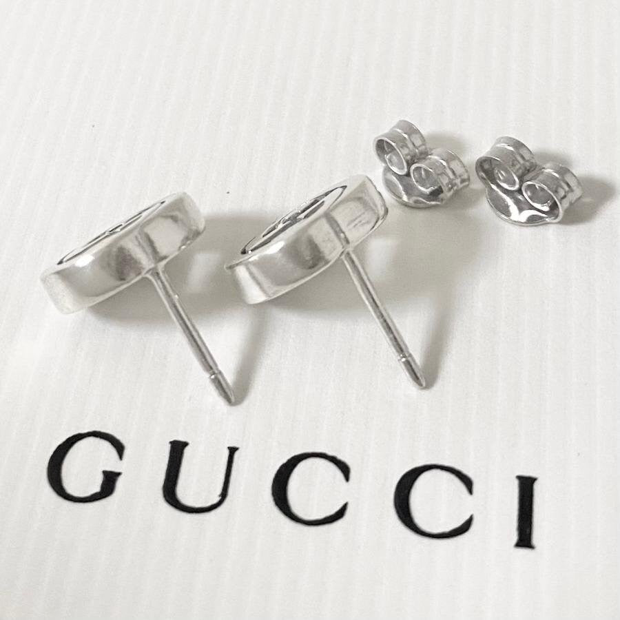 GUCCI Earrings GG Silver 925 Women Accessory Authentic